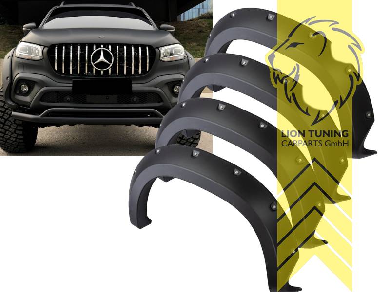 schwarz matt, ABS Kunststoff, Eintragungsfrei / mit ABE