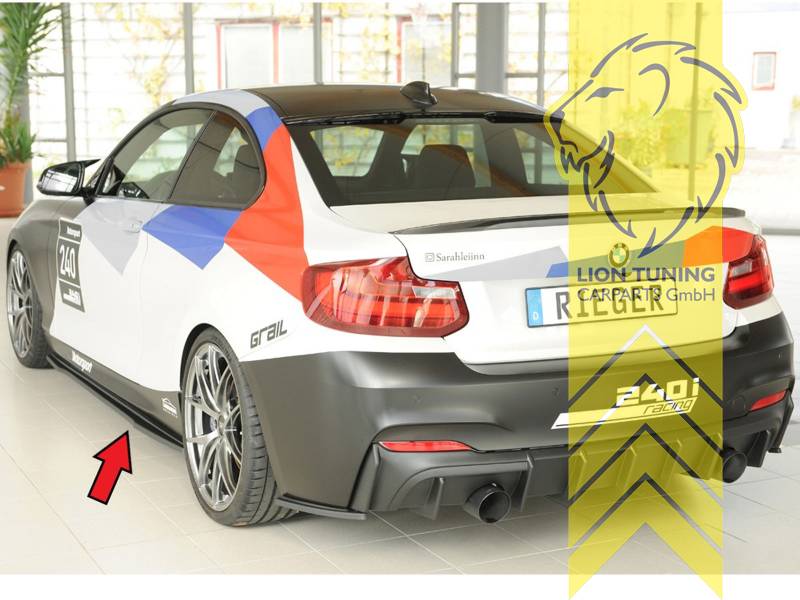 schwarz matt, nur passend für Fahrzeuge mit M-Paket, ABS Kunststoff, schwarz - lackierfähig, Eintragungsfrei / mit ABE