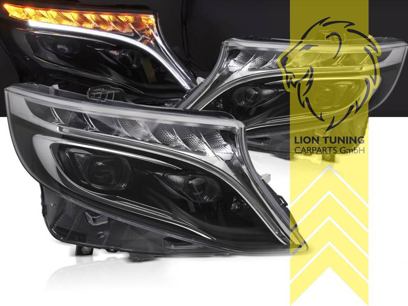 LED, schwarz, LED Abblendlicht / LED Fernlicht, Eintragungsfrei / mit E-Prüfzeichen