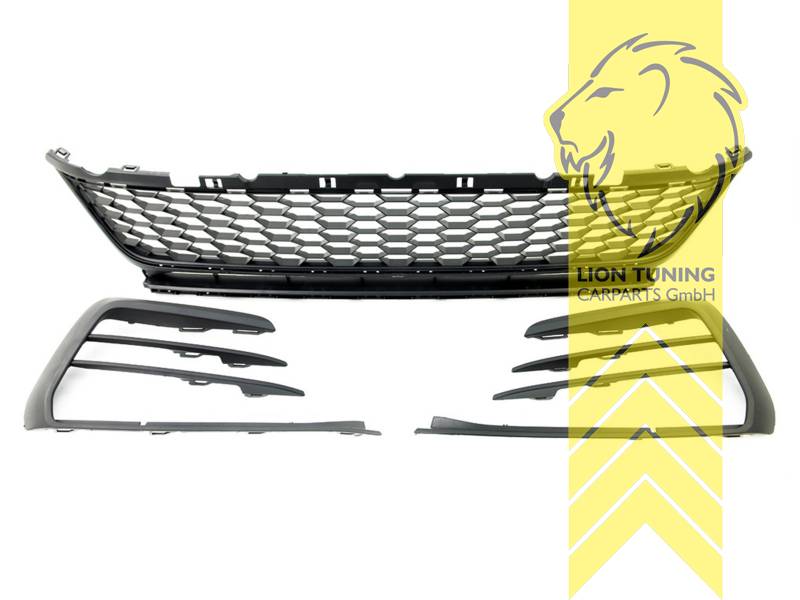 schwarz glänzend, passend für alle Original und Zubehör GTi Stoßstangen, PP Kunststoff, Eintragungsfrei / als Ersatzteil verwendbar