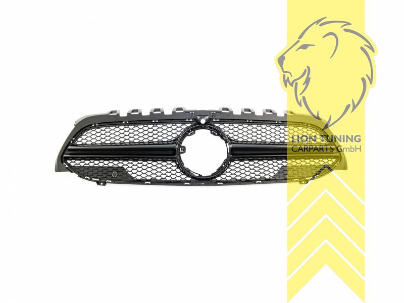 Original Mercedes Emblem wird übernommen, schwarz glänzend, für Fahrzeuge mit Kamera-System, ABS Kunststoff, Eintragungsfrei / als Ersatzteil verwendbar