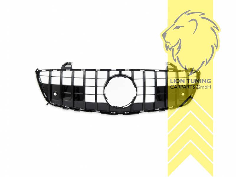 mit Emblemaufnahme, Original Mercedes Emblem wird übernommen, schwarz glänzend, ABS Kunststoff, Eintragungsfrei / als Ersatzteil verwendbar