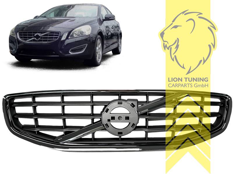 schwarz, chrom, ABS Kunststoff, Eintragungsfrei / als Ersatzteil verwendbar