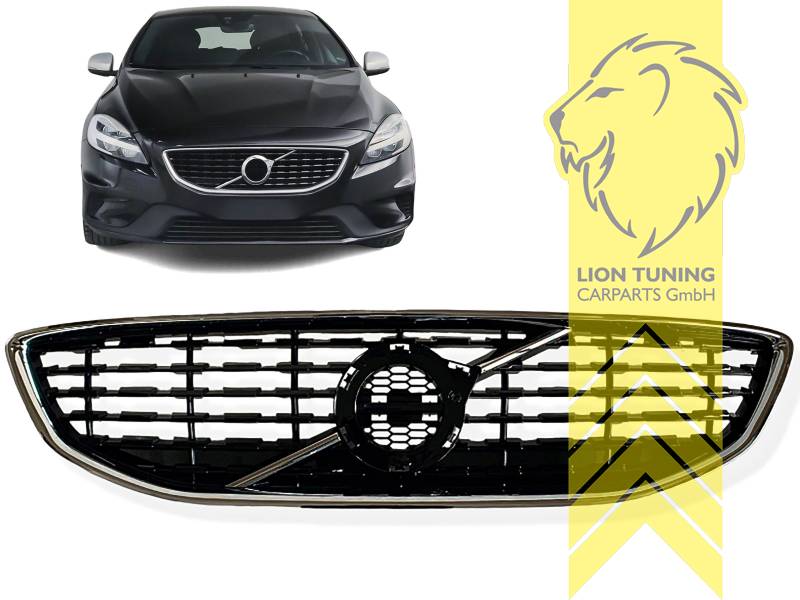 schwarz, chrom, ABS Kunststoff, Eintragungsfrei / als Ersatzteil verwendbar