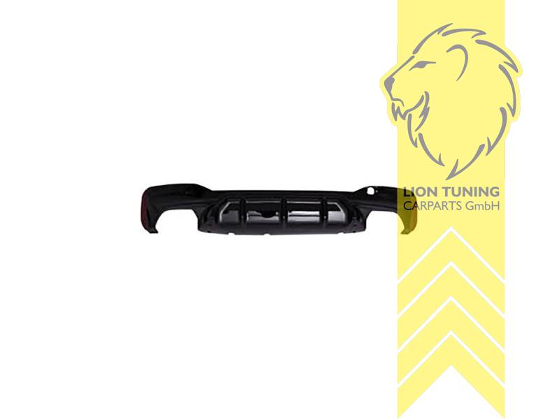 links und rechts, schwarz glänzend, auch passend für die original G30 M-Paket Stoßstange, PP Kunststoff, Eintragungsfrei / als Ersatzteil verwendbar