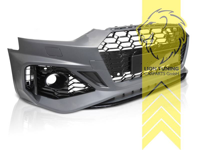 schwarz, Ersatzteile von äquivalenter Qualität für die Besitzer des Fahrzeugs (entspr. EU-Verordnung 46/2010), PP Kunststoff, grundiert, für Fahrzeuge ohne PDC, für Fahrzeuge mit Radar (ACC), für Fahrzeuge mit SRA