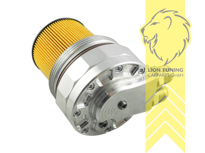 mit 2 Sensoranschlüssen, Kann in M50 verbaut werden mit Basis vom M52 M54 M56, Mit Anschluss für externen Ölkühler, Aluminium, M52 / M54 / M56