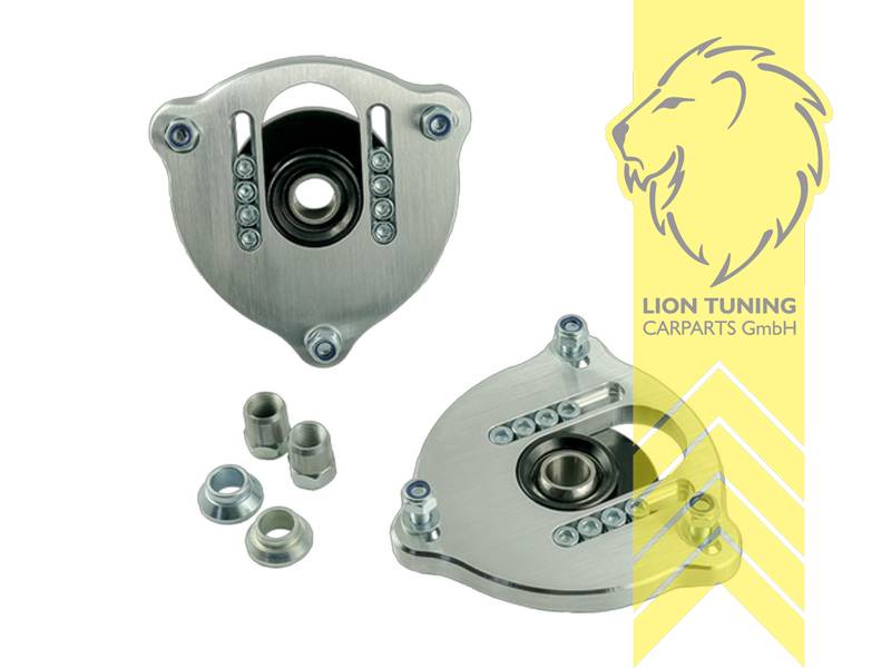 mit Sturz / - Nachlaufverstellung, speziell für Gewindefahrwerke, Aluteller-Durchmesser / untere Aufnahme = 80mm