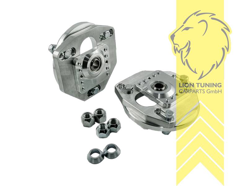 mit Sturz / - Nachlaufverstellung, durch Austausch der Domlager zusätzliche Tieferlegung von 25mm