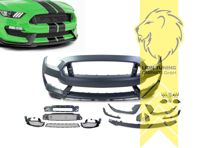 Ersatzteile von äquivalenter Qualität für die Besitzer des Fahrzeugs (entspr. EU-Verordnung 46/2010), Sportgrill, Gitter in der Mitte, seitliche Gitter und Zubehör, PP Kunststoff, grundiert, für Fahrzeuge ohne PDC, für Fahrzeuge ohne SRA