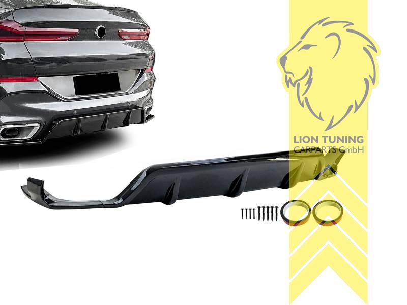 links und rechts, schwarz glänzend, nur passend für Fahrzeuge mit M-Paket, PP Kunststoff, Eintragungsfrei / als Ersatzteil verwendbar