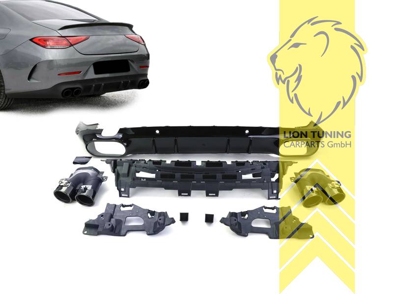 links und rechts, schwarz glänzend, schwarz glänzend, nur passend für Fahrzeuge mit Standard Stoßstange, nicht passend für AMG Line!, ABS Kunststoff, Eintragungsfrei / als Ersatzteil verwendbar