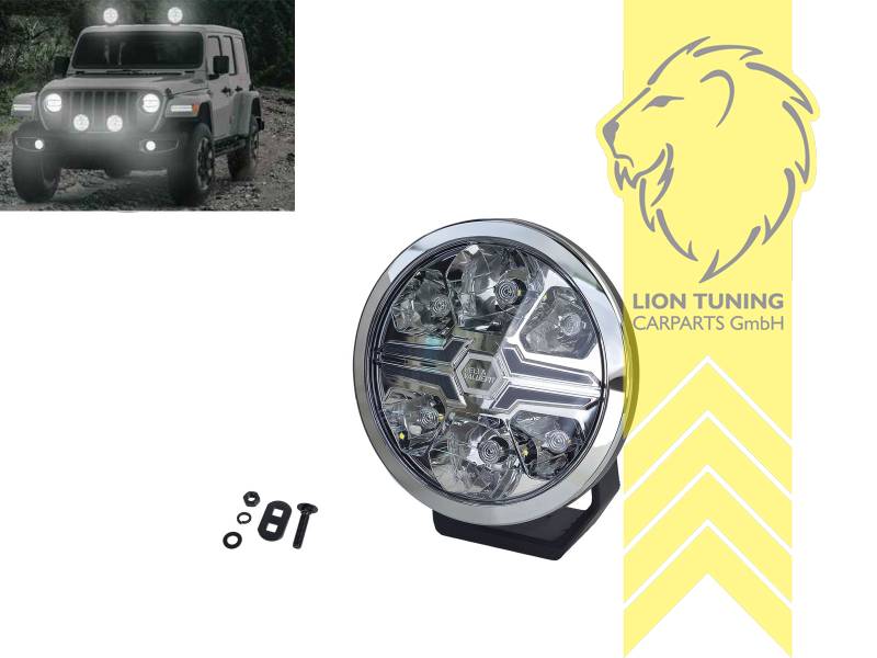 7 Zoll / 17,8cm, 6000 K, 1200 g, 22 Watt, 1FJ 357 198 041, Eintragungsfrei / mit E-Prüfzeichen