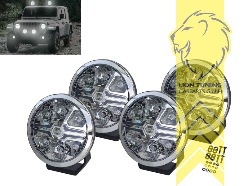 7 Zoll / 17,8cm, 6000 K, 1200 g, 22 Watt, 1FJ 357 198 041, Eintragungsfrei / mit E-Prüfzeichen