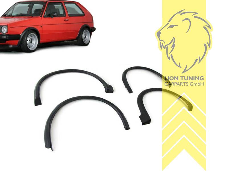 schwarz matt, Golf 2 / Jetta 2 nur passend für CL Stoßstange (kleine Stoßstange, ABS Kunststoff, Eintragungsfrei / als Ersatzteil verwendbar