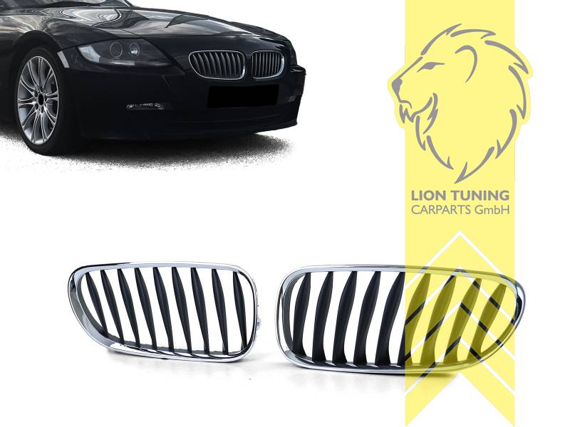 Doppelsteg, chrom, schwarz matt, ABS Kunststoff, Eintragungsfrei / als Ersatzteil verwendbar