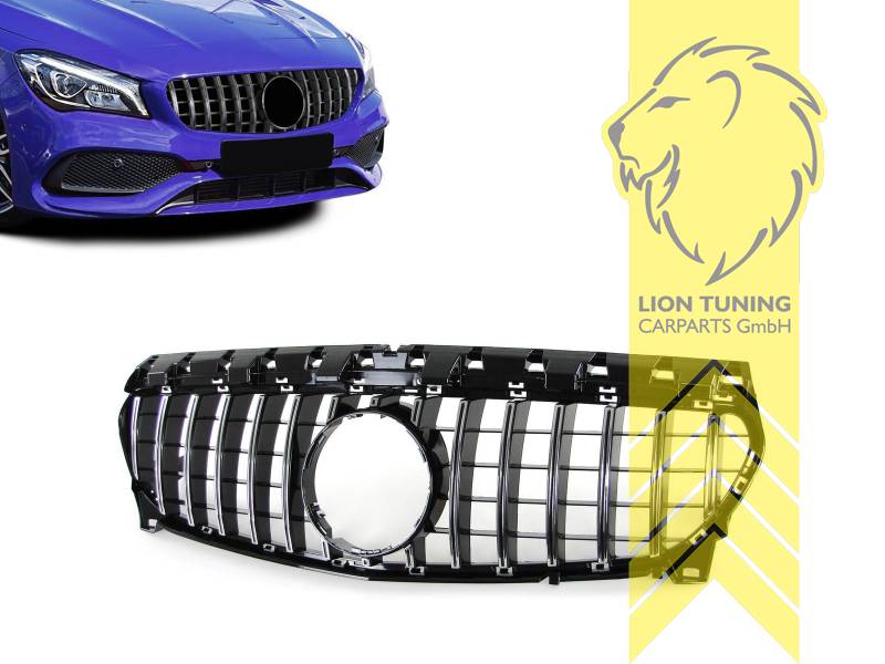 Original Mercedes Emblem wird übernommen, chrom, schwarz glänzend, ABS Kunststoff, Eintragungsfrei / als Ersatzteil verwendbar