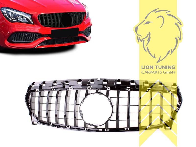 Original Mercedes Emblem wird übernommen, schwarz glänzend, ABS Kunststoff, Eintragungsfrei / als Ersatzteil verwendbar