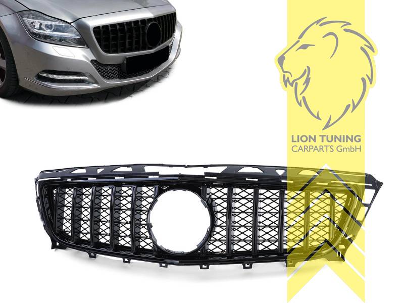 Original Mercedes Emblem wird übernommen, schwarz glänzend, ABS Kunststoff, Eintragungsfrei / als Ersatzteil verwendbar