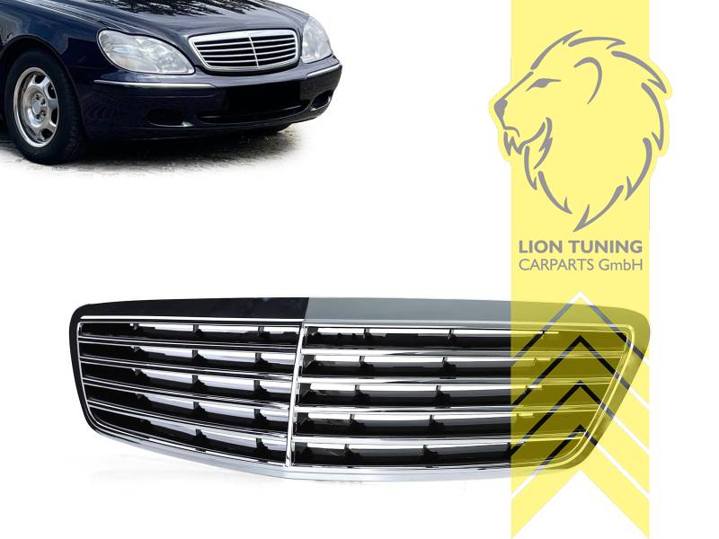 Original Mercedes Emblem wird übernommen, chrom, schwarz glänzend, ABS Kunststoff, Eintragungsfrei / als Ersatzteil verwendbar