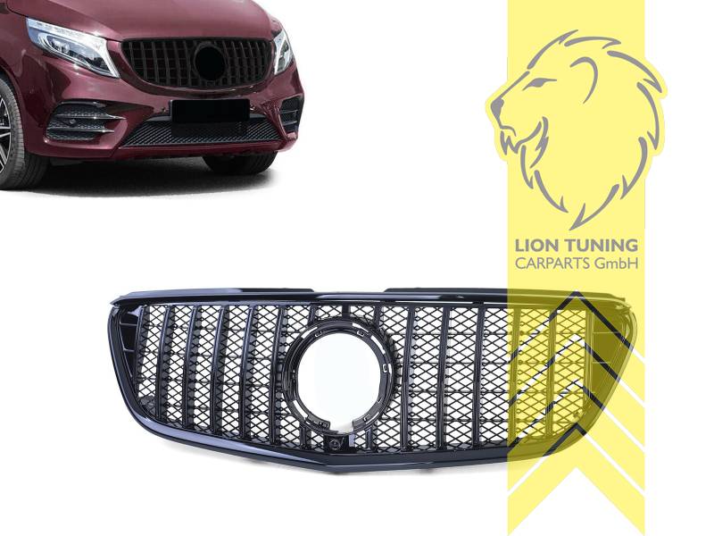 Original Mercedes Emblem wird übernommen, schwarz glänzend, auch für Modelle mit Kamera-System, ABS Kunststoff, Eintragungsfrei / als Ersatzteil verwendbar