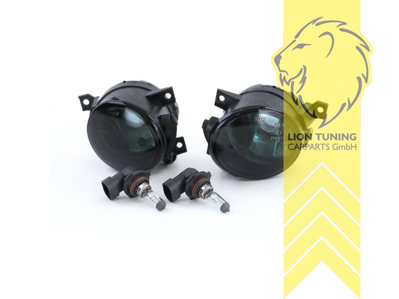 Halogen, schwarz, nur passend für GT / GTi / R32 Modelle und alle Variant, HB4, ohne Lampenträger / Leuchtmittel (werden vom Original übernommen), Standard Ausführung, Eintragungsfrei / mit E-Prüfzeichen