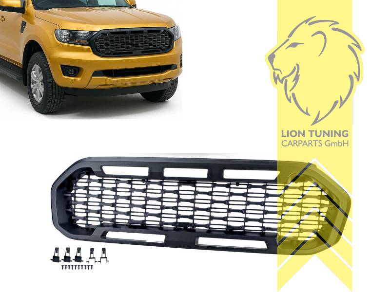 mit Emblemaufnahme, schwarz glänzend, ABS Kunststoff, Eintragungsfrei / als Ersatzteil verwendbar