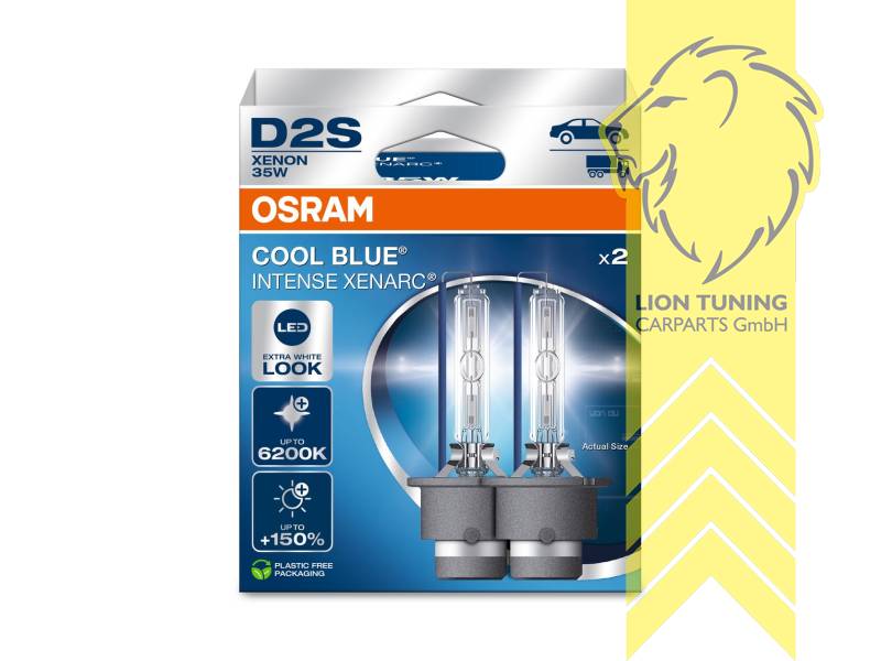 Xenon, HID, 6200K, D2S, 35W, 12 V, Eintragungsfrei / mit E-Prüfzeichen