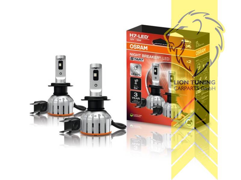 VOR dem Kauf Kompatibilität prüfen!, LED, 6000K, H7, 16W, 12 V, Eintragungsfrei / mit E-Prüfzeichen