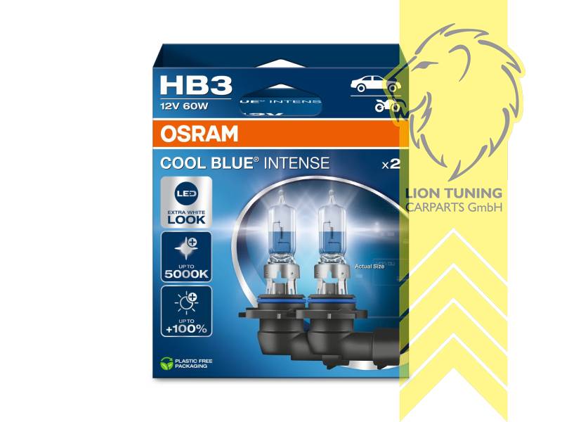 Halogen, 5000K, HB3, 60W, 12 V, Eintragungsfrei / mit E-Prüfzeichen
