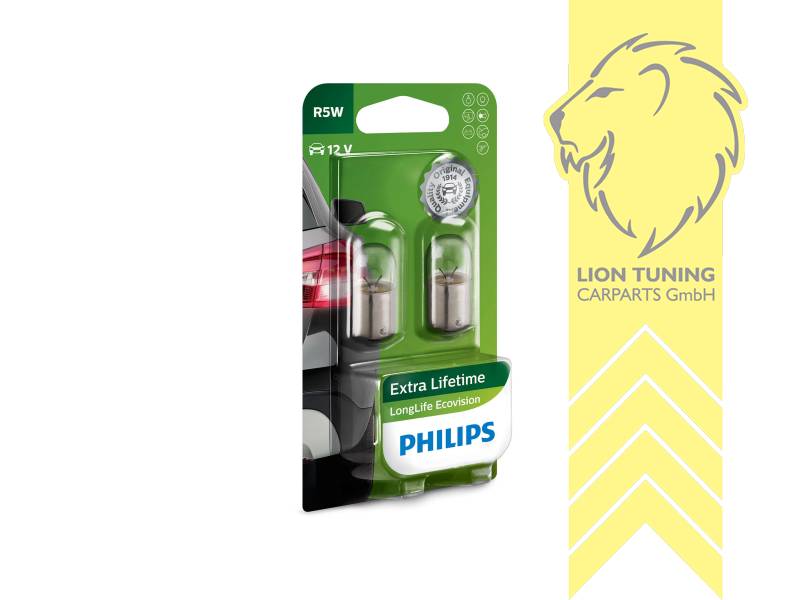 Halogen, R5W, 5W, 12 V, Eintragungsfrei / mit E-Prüfzeichen