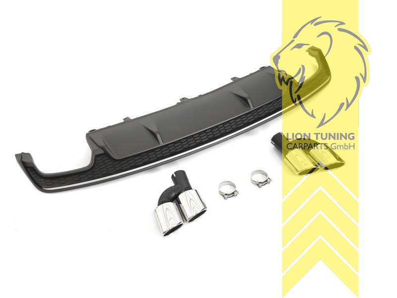 links und rechts, schwarz glänzend, PP Kunststoff, Eintragungsfrei / als Ersatzteil verwendbar