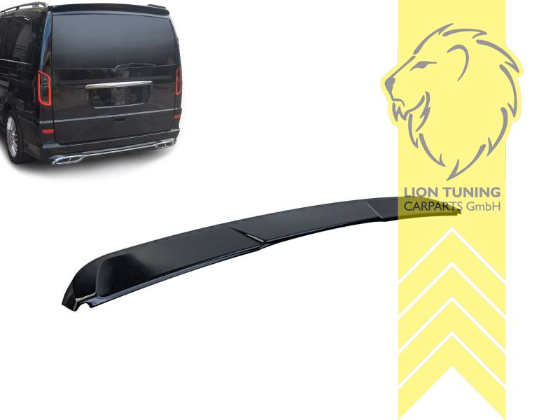 schwarz glänzend, Ersatzteile von äquivalenter Qualität für die Besitzer des Fahrzeugs (entspr. EU-Verordnung 46/2010), nur passend für Fahrzeuge mit Heckklappe, ABS Kunststoff