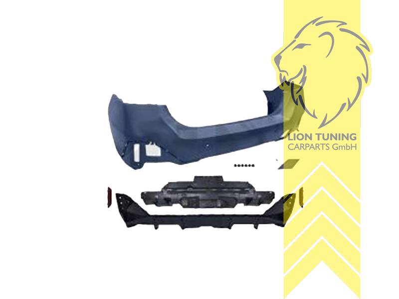 links und rechts, Ersatzteile von äquivalenter Qualität für die Besitzer des Fahrzeugs (entspr. EU-Verordnung 46/2010), PP Kunststoff, grundiert, für Fahrzeuge mit 6 PDC, Eintragungsfrei / mit ABE