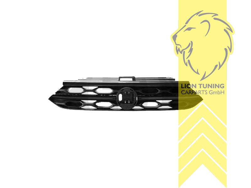 mit Emblemaufnahme, schwarz, ABS Kunststoff, Eintragungsfrei / keine Eintragung nötig