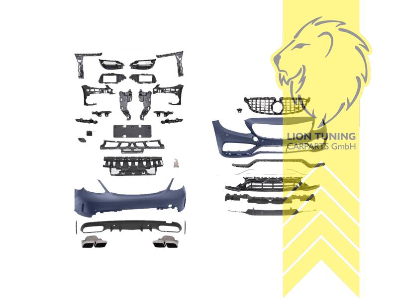 Ersatzteile von äquivalenter Qualität für die Besitzer des Fahrzeugs (entspr. EU-Verordnung 46/2010), PP Kunststoff, grundiert, für Fahrzeuge mit PDC
