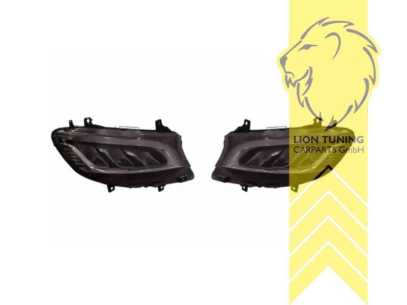 LED, mit LED Blinker, schwarz, LED Abblendlicht / LED Fernlicht, elektrisch verstellbar - Stellmotor integriert, Eintragungsfrei / mit E-Prüfzeichen, Eintragungsfrei / mit R87 Zulassung als Tagfahrlicht