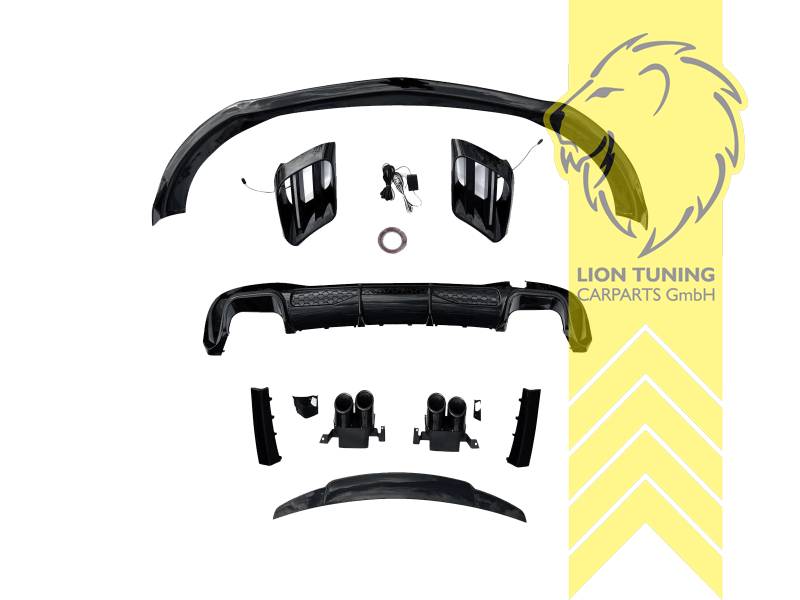 schwarz, schwarz glänzend, Ersatzteile von äquivalenter Qualität für die Besitzer des Fahrzeugs (entspr. EU-Verordnung 46/2010), PP Kunststoff