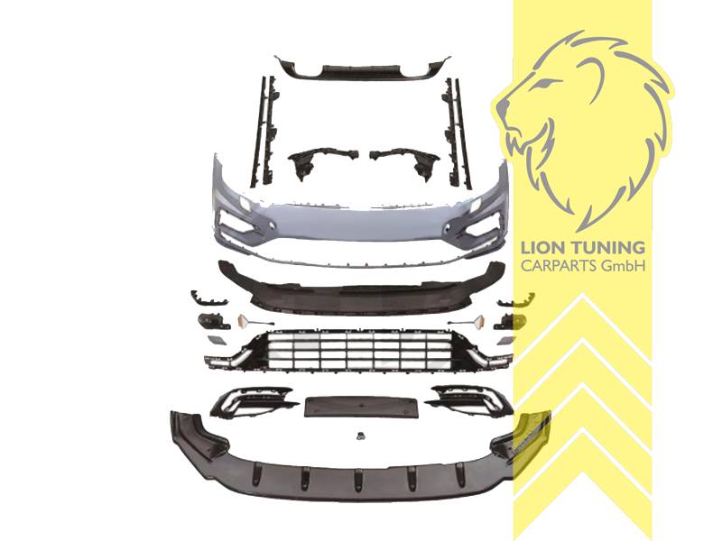 Ersatzteile von äquivalenter Qualität für die Besitzer des Fahrzeugs (entspr. EU-Verordnung 46/2010), PP Kunststoff, grundiert, für Fahrzeuge ohne PDC, für Fahrzeuge mit SRA, Eintragungsfrei / als Ersatzteil verwendbar