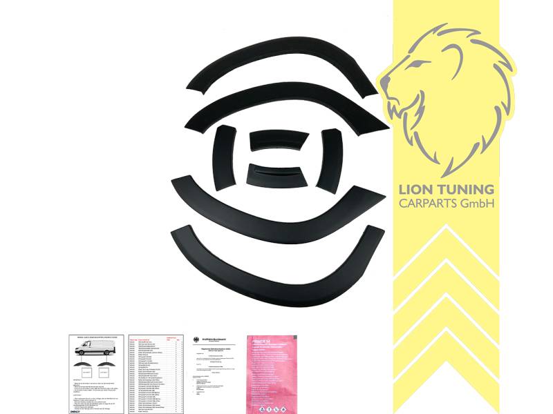 Selbstklebend, schwarz matt, ABS Kunststoff, Eintragungsfrei / mit ABE