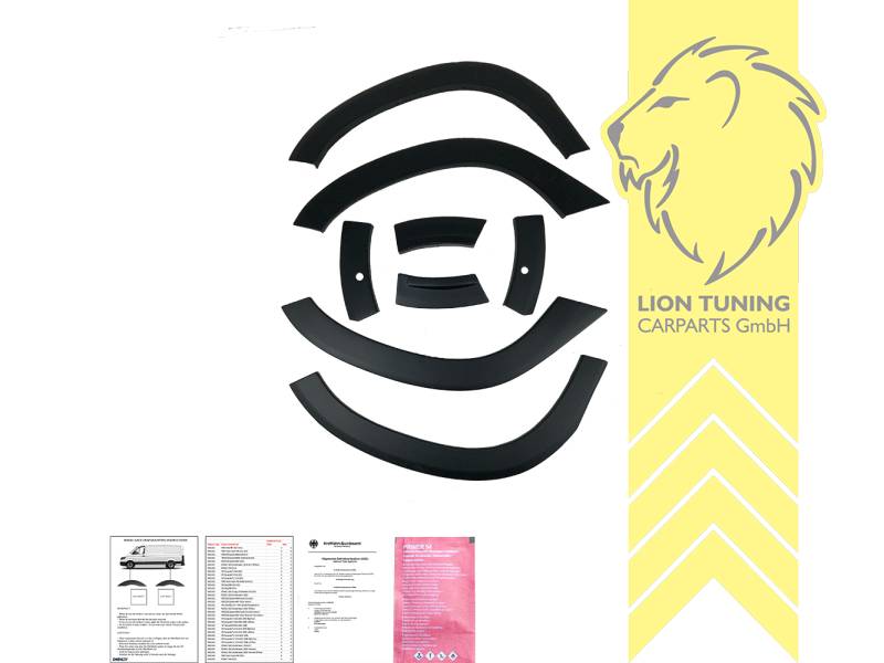 Selbstklebend, schwarz matt, ABS Kunststoff, Eintragungsfrei / mit ABE