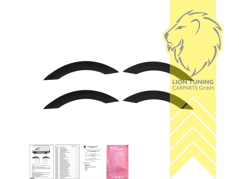 Selbstklebend, schwarz matt, ABS Kunststoff, Eintragungsfrei / mit ABE