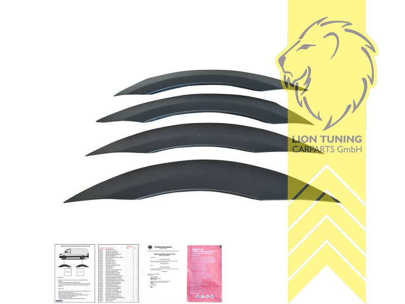 Selbstklebend, schwarz matt, ABS Kunststoff, Eintragungsfrei / mit ABE