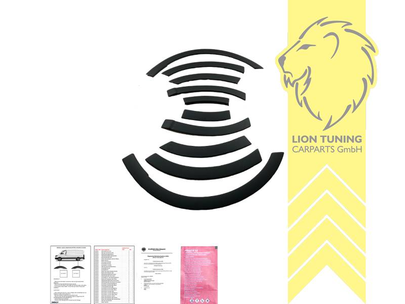 Selbstklebend, schwarz matt, ABS Kunststoff, Eintragungsfrei / mit ABE