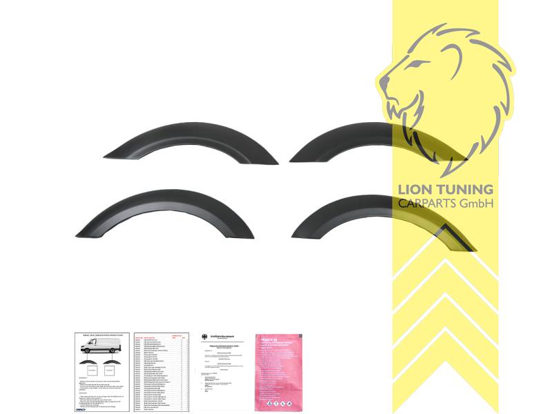 Selbstklebend, schwarz matt, ABS Kunststoff, Eintragungsfrei / mit ABE