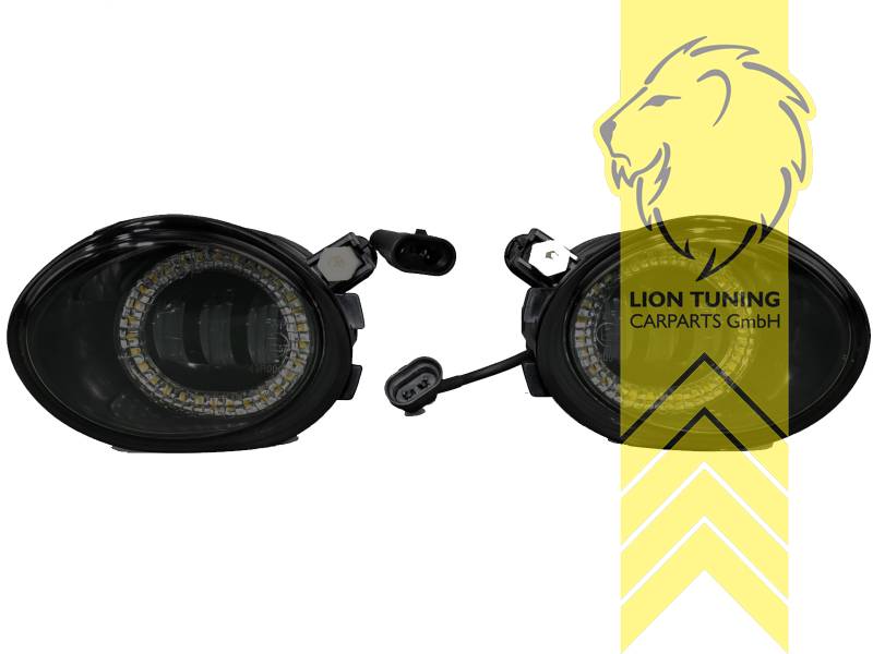 LED, schwarz, nur passend für M-Paket und M5 Stoßstange, Eintragungsfrei / mit E-Prüfzeichen