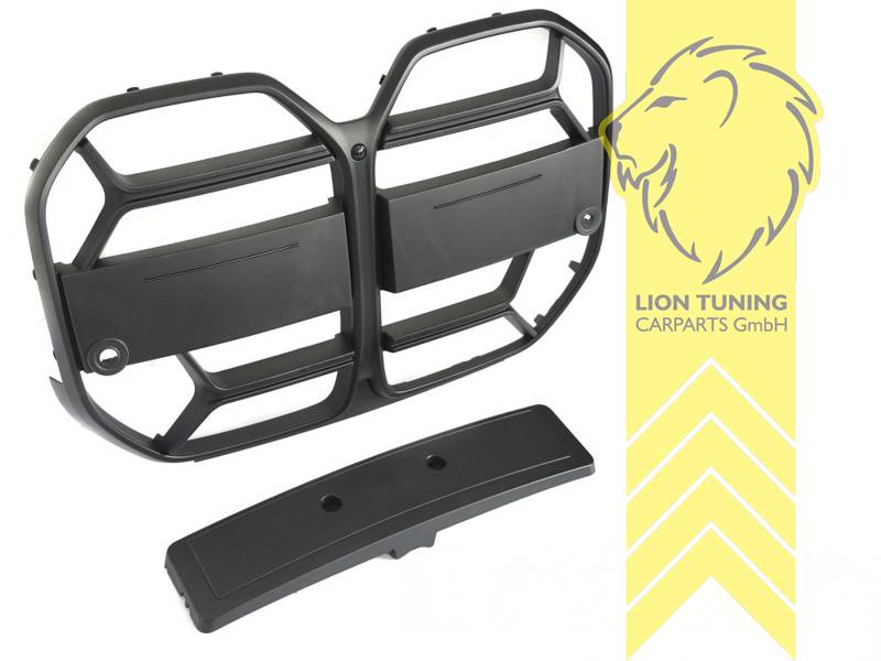 schwarz matt, auch für Modelle mit Kamera-System, ABS Kunststoff, für Fahrzeuge mit Radar (ACC), für Fahrzeuge ohne Radar (ACC), Eintragungsfrei / als Ersatzteil verwendbar