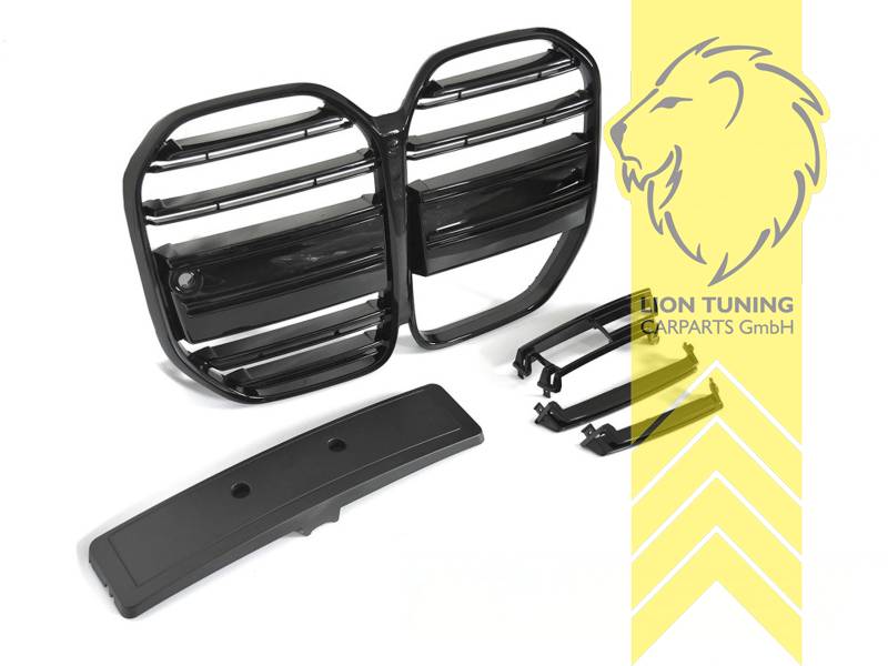 schwarz glänzend, ABS Kunststoff, Eintragungsfrei / keine Eintragung nötig