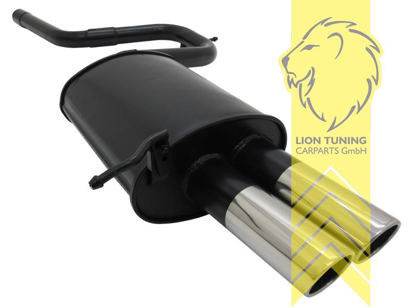 2 x 76mm SR-Design, 76mm, Rund, Metall / Stahl, 1.6 16V / 2.0 16V / 2.0 TD 16V, Eintragungsfrei / mit ABE