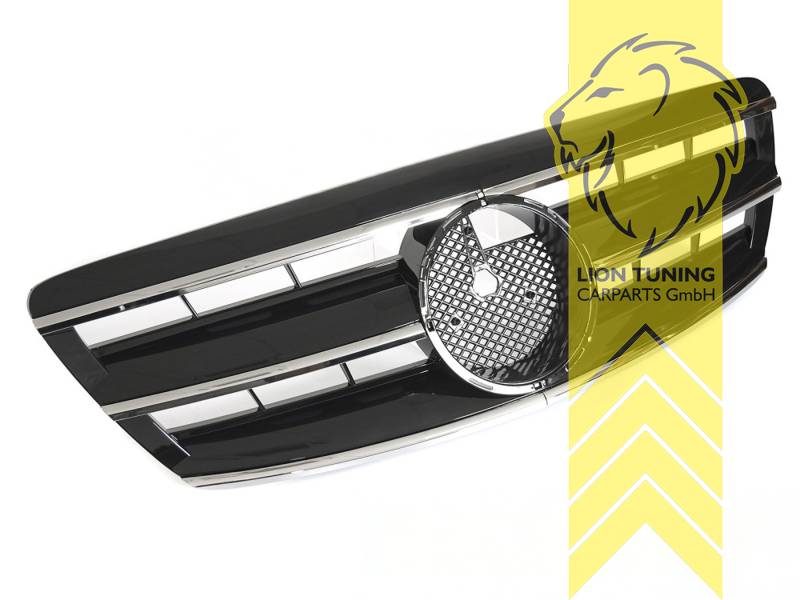 Original Mercedes Emblem wird übernommen, chrom, schwarz glänzend, ABS Kunststoff, Eintragungsfrei / als Ersatzteil verwendbar